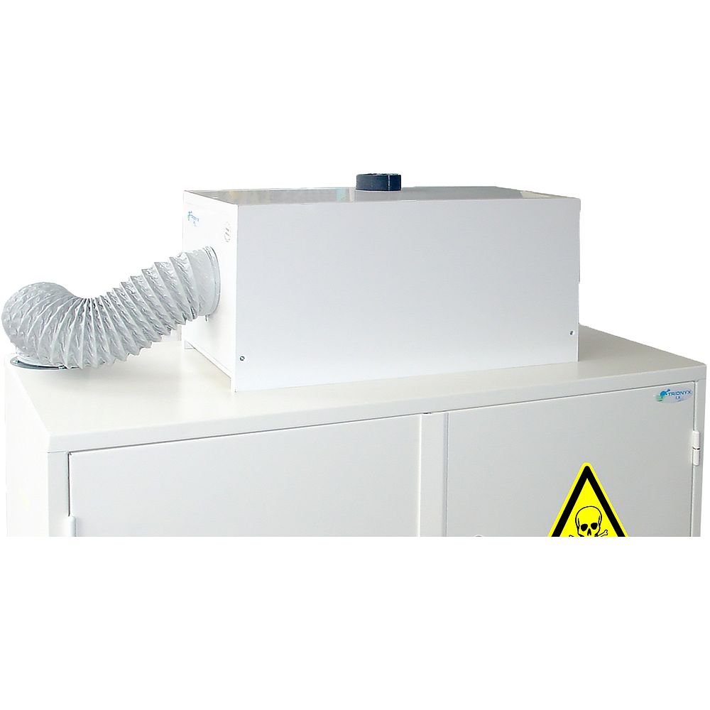 Caisson de ventilation ATEX CE II 3G pour armoire de sécurité en PVC cellulaire pour acides / bases