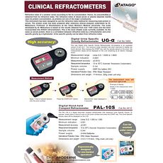 Catalogue ATAGO Réfractomètres cliniques