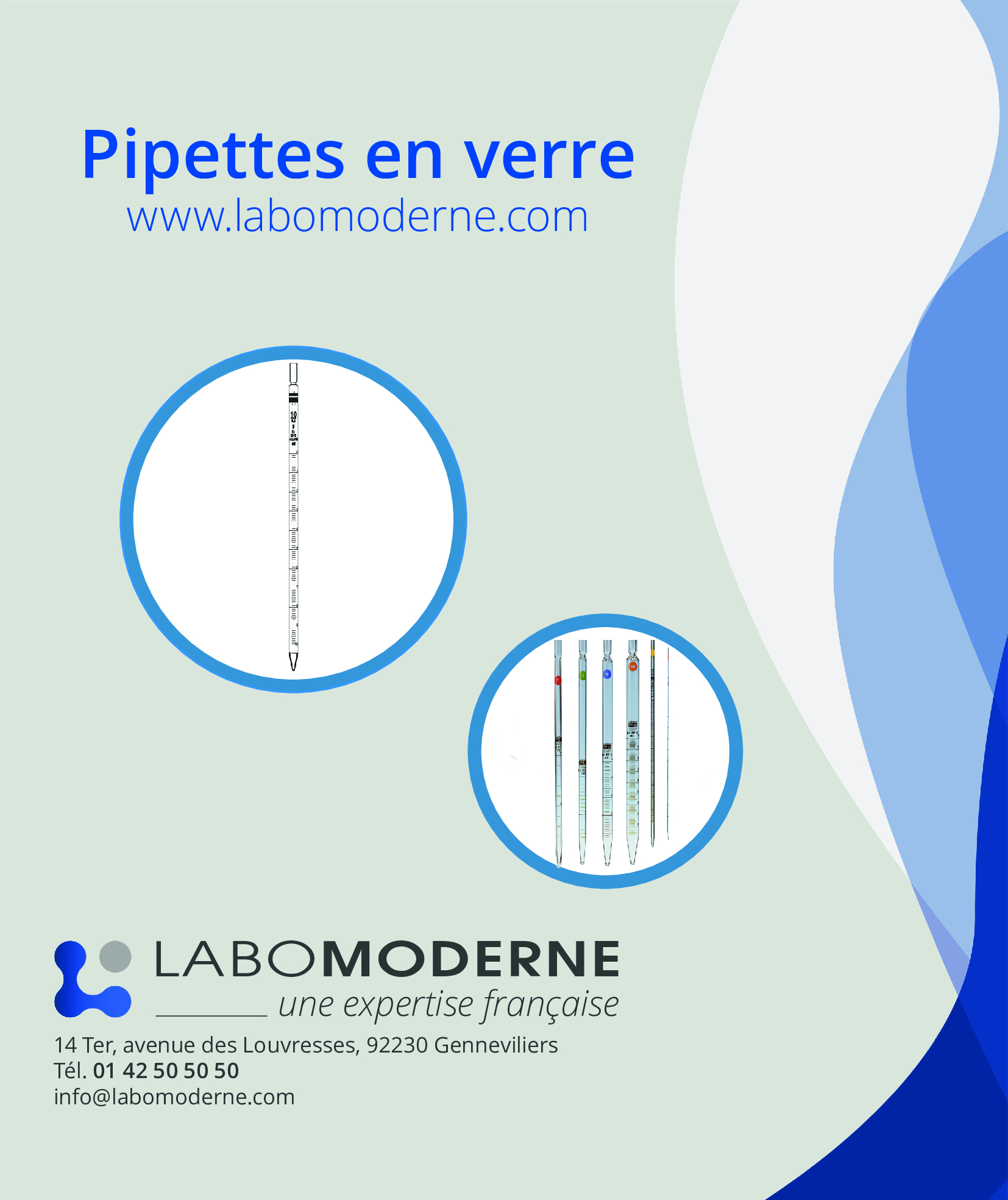 Pipettes en verre