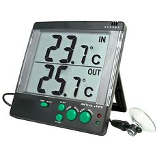 Thermomètre avec 2 canaux et 4 alertes