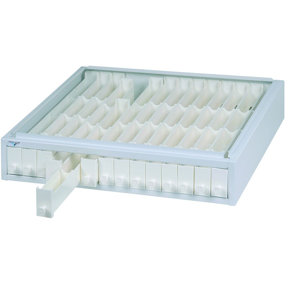 Classeurs métalliques superposables pour blocs de paraffine