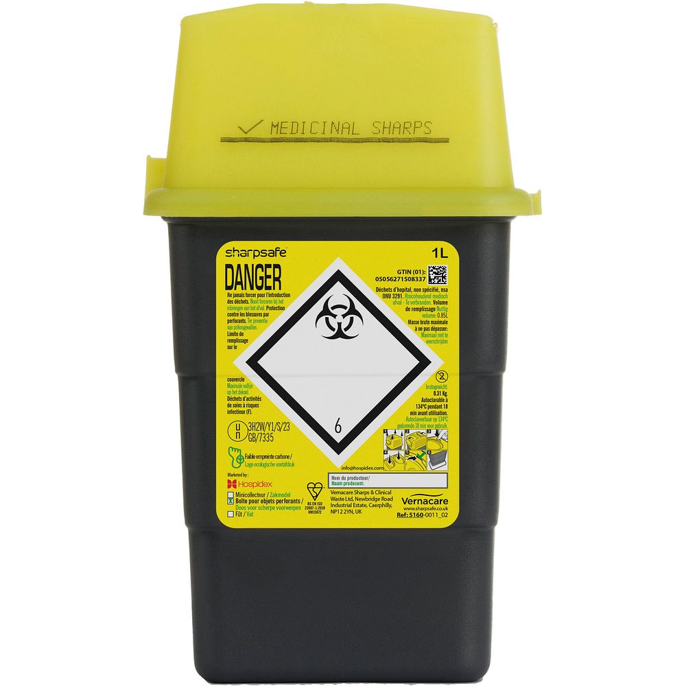 SharpSafe® conteneurs de sécurité NF X 30-507 