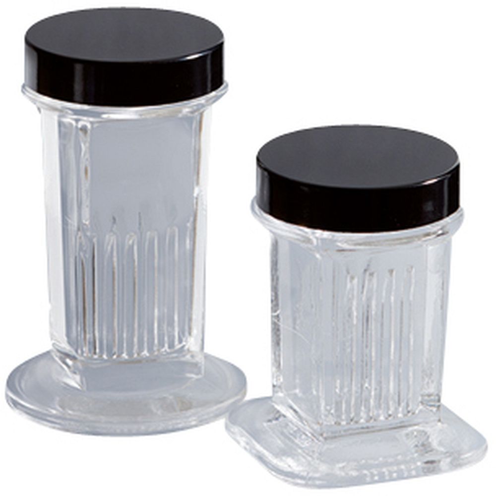Cuves de Coplin en verre couvercle en résine d'urée