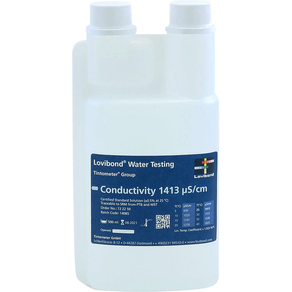 Solution d'étalonnage de conductivité 1413 µS/cm