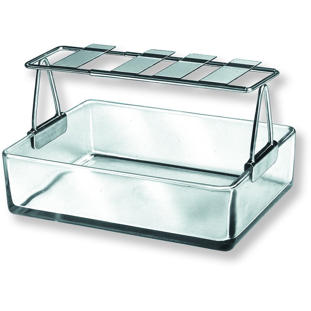 Portoir de Bongert inox cuve en verre