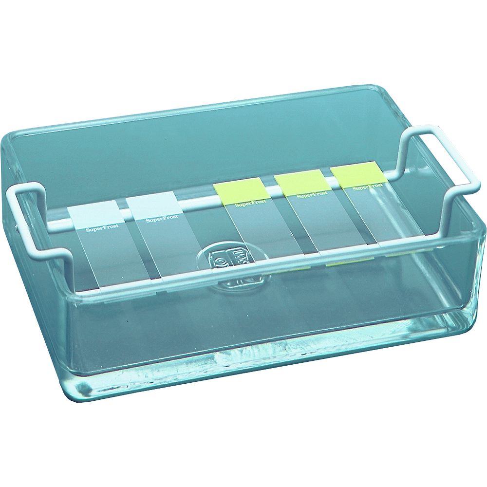 Portoir en fil plastifié cuve en verre
