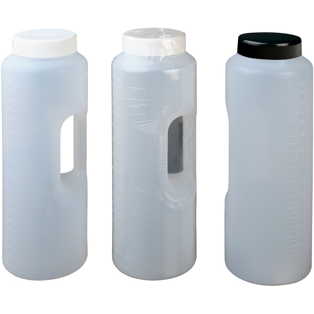 Flacons ronds de collecte des urines 24 h en polyéthylène HDPE