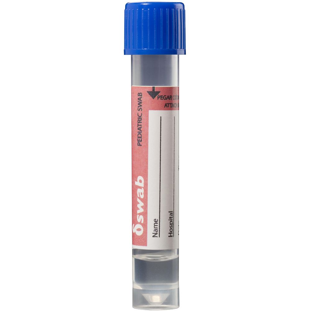 Ecouvillons floqués en tubes avec milieu AMIES