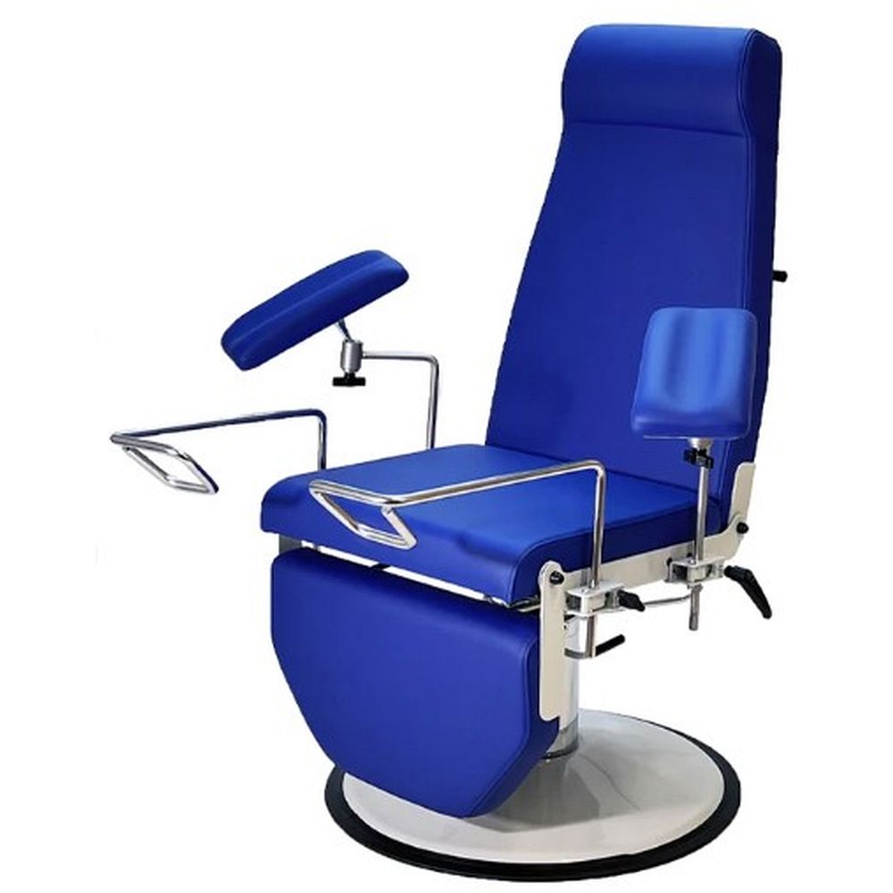 Fauteuil de prélèvement sanguin pivotant 360°