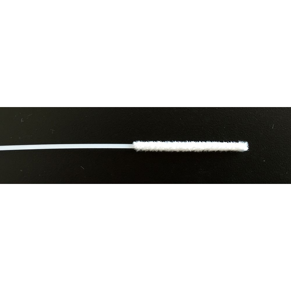 Kits de prélèvement nasopharyngés avec écouvillons floqués stériles et milieu de transport spécial virus VTM tige sécable plastique / tête en nylon floqué