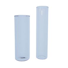 Tubes fond plat bord droit en verre sodocalcique