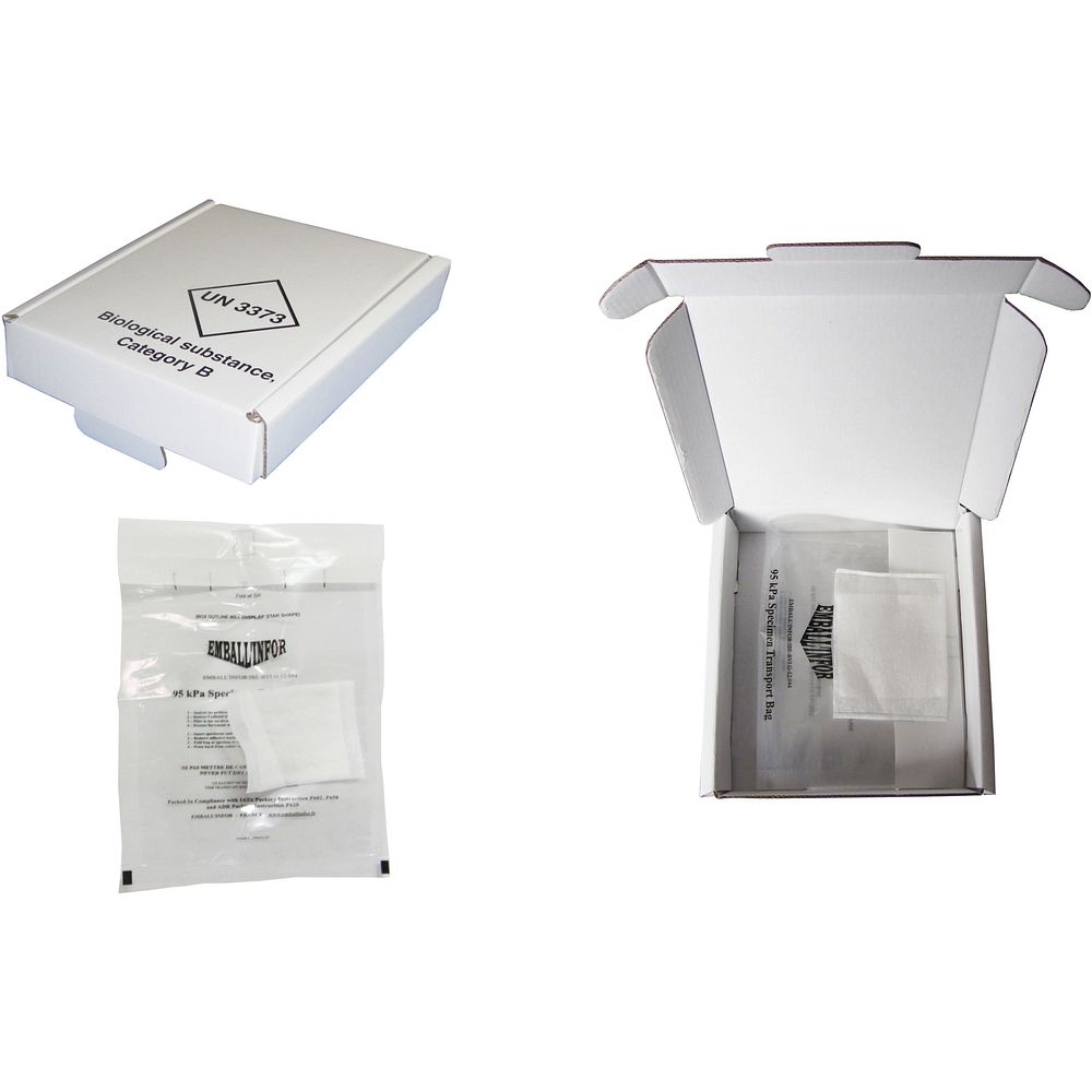 Kits complets UN3373&nbspsachet 95&nbspkPa + absorbant