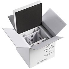 Kits isothermes POLAIRPACK® UN3373 et UN2814 boîte isotherme + pot + sachet 95 kPa