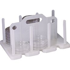 Portoirs en polypropylène pour boîtes de Pétri