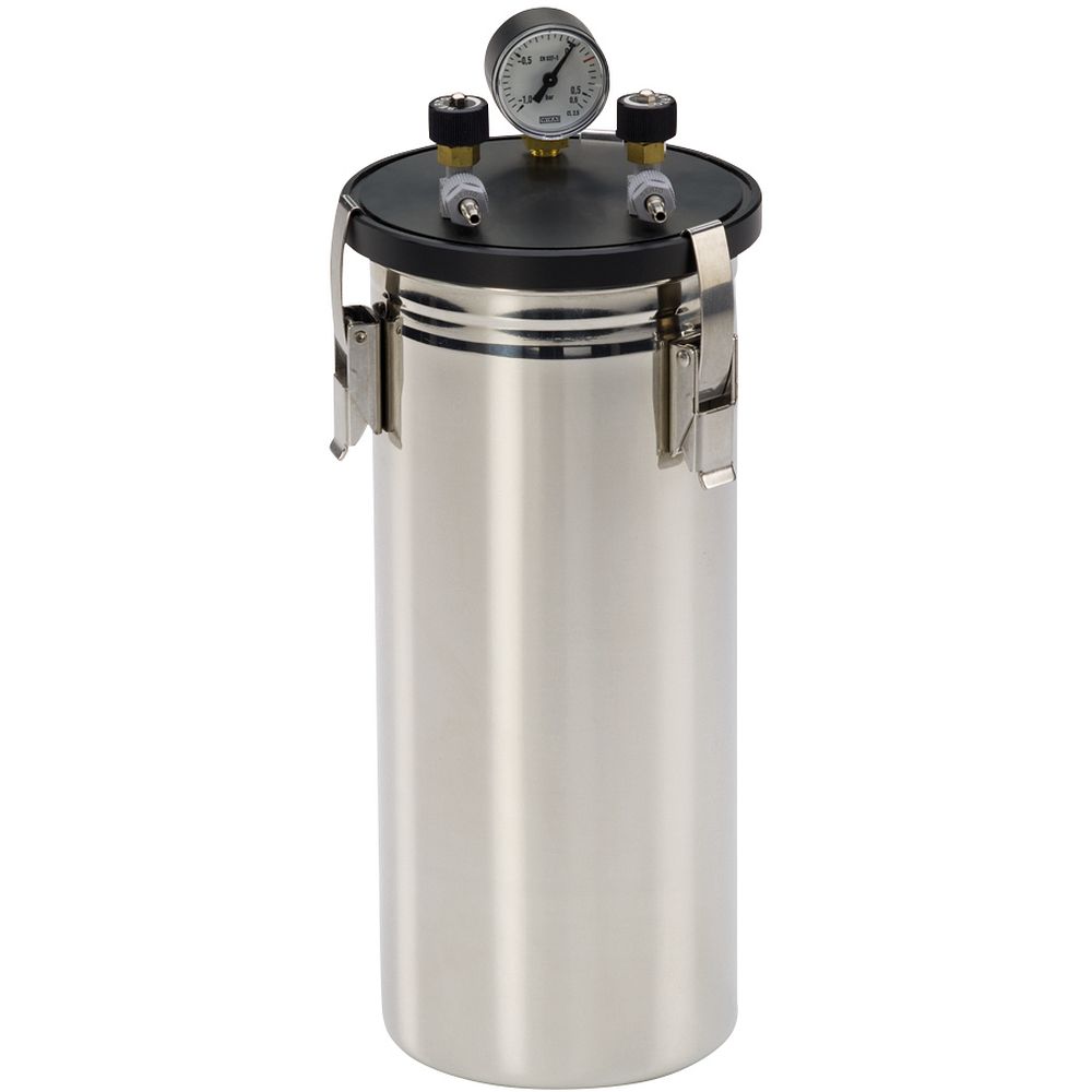 Jarres anaérobie en acier inox avec manomètre