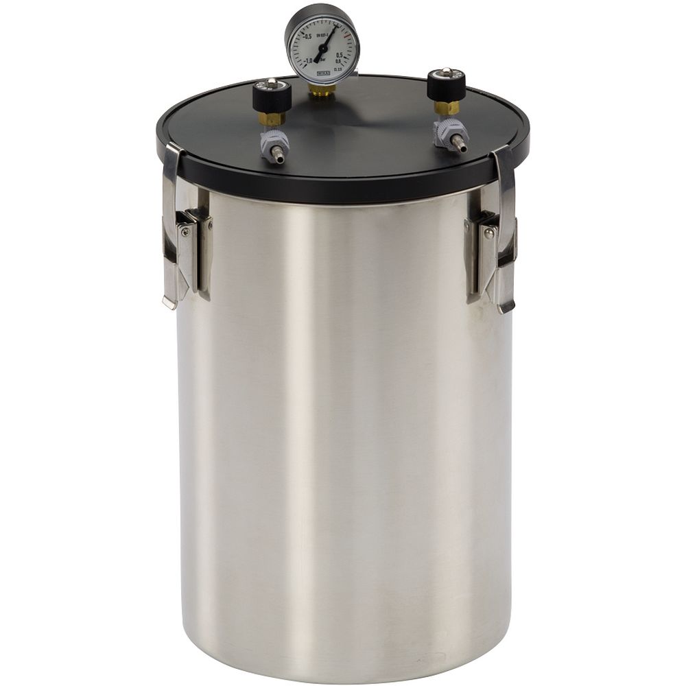 Jarres anaérobie en acier inox avec manomètre