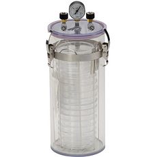 Jarre anaérobie en polycarbonate avec manomètre