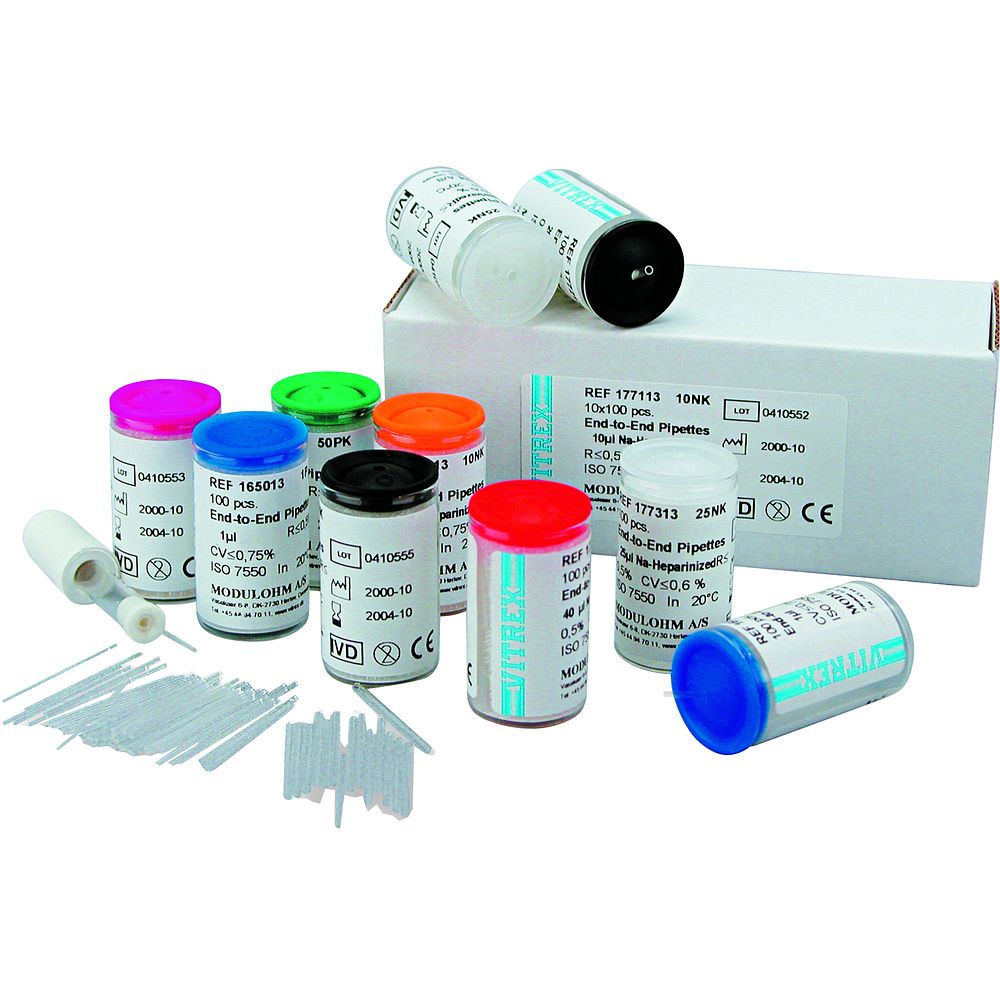 Micropipettes capillaires calibrées 