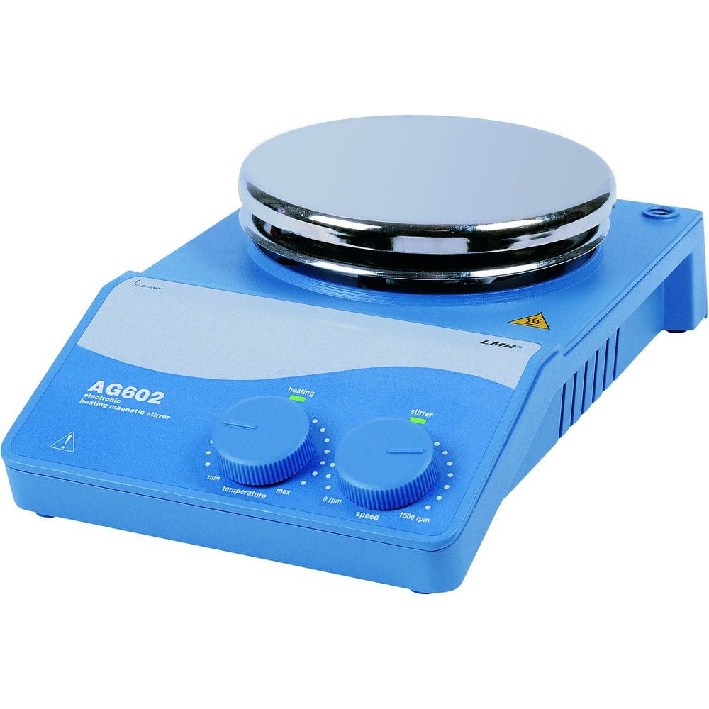Agitateur Magnétique Chauffant Avec Plaque - Capacité 2000 Ml, Vitesse 100-2000 Tr/min, Température Max 271°C - Pour Labo Ou Chimie