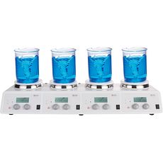 Agitateur magnétique chauffant 4 postes x 10 litres
