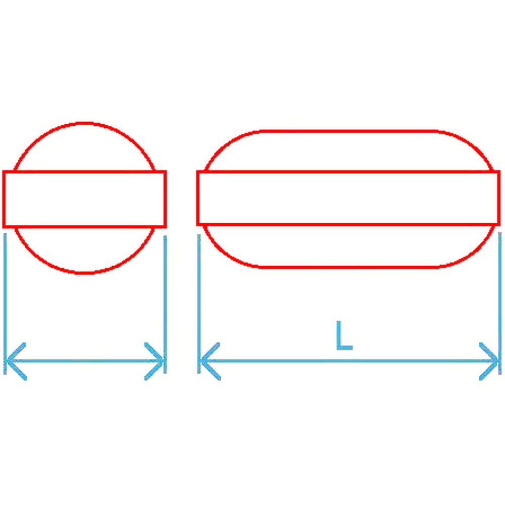 Barreaux PTFE avec bande plate 40 x Ø 8 mm