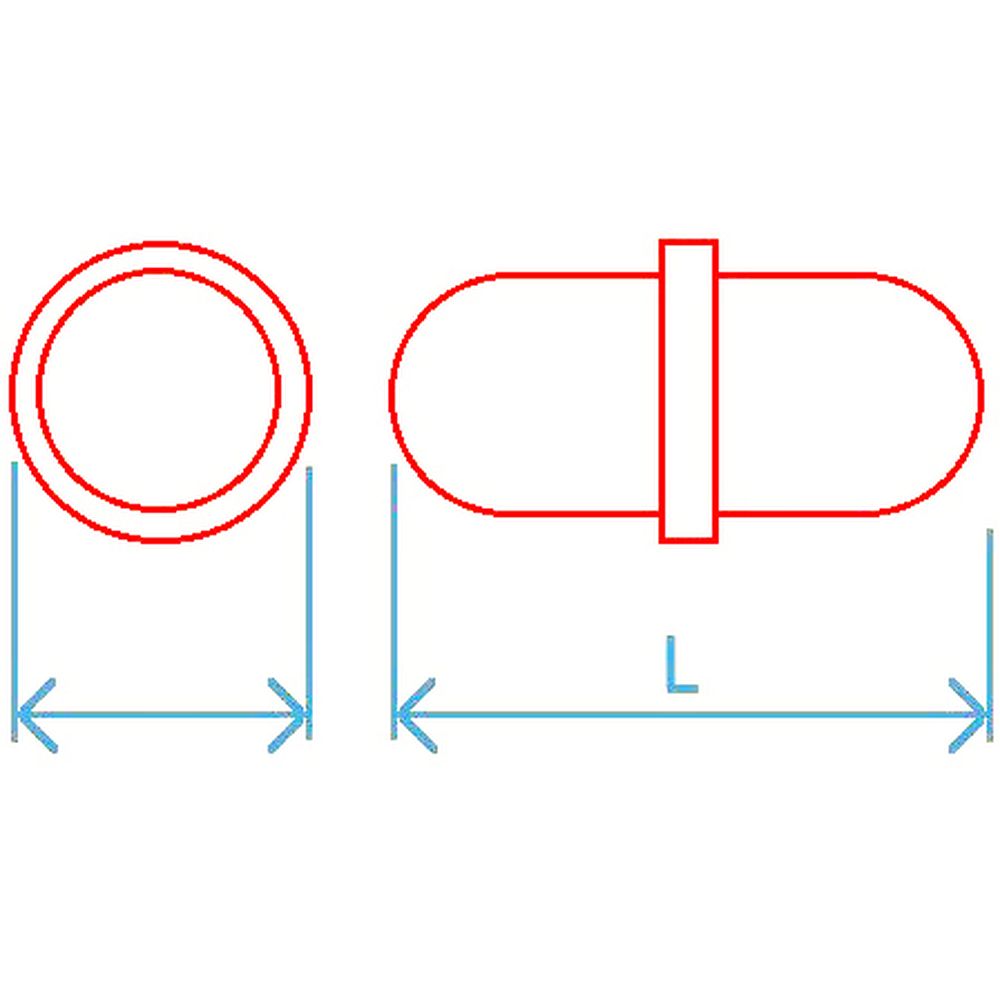 Barreaux PTFE cylindriques avec anneau amovible de diamètre 8 mm à 19 mm