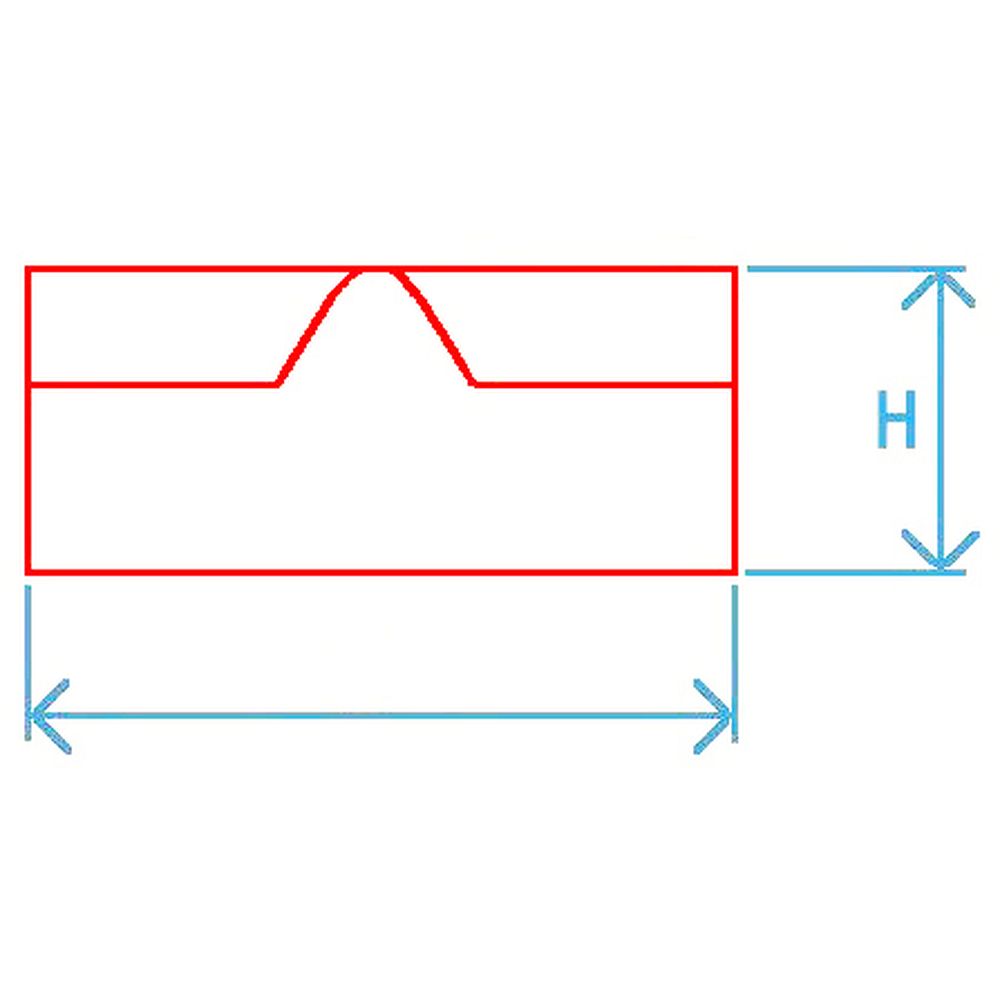 Barreaux pour tubes PTFE, croix sur une face