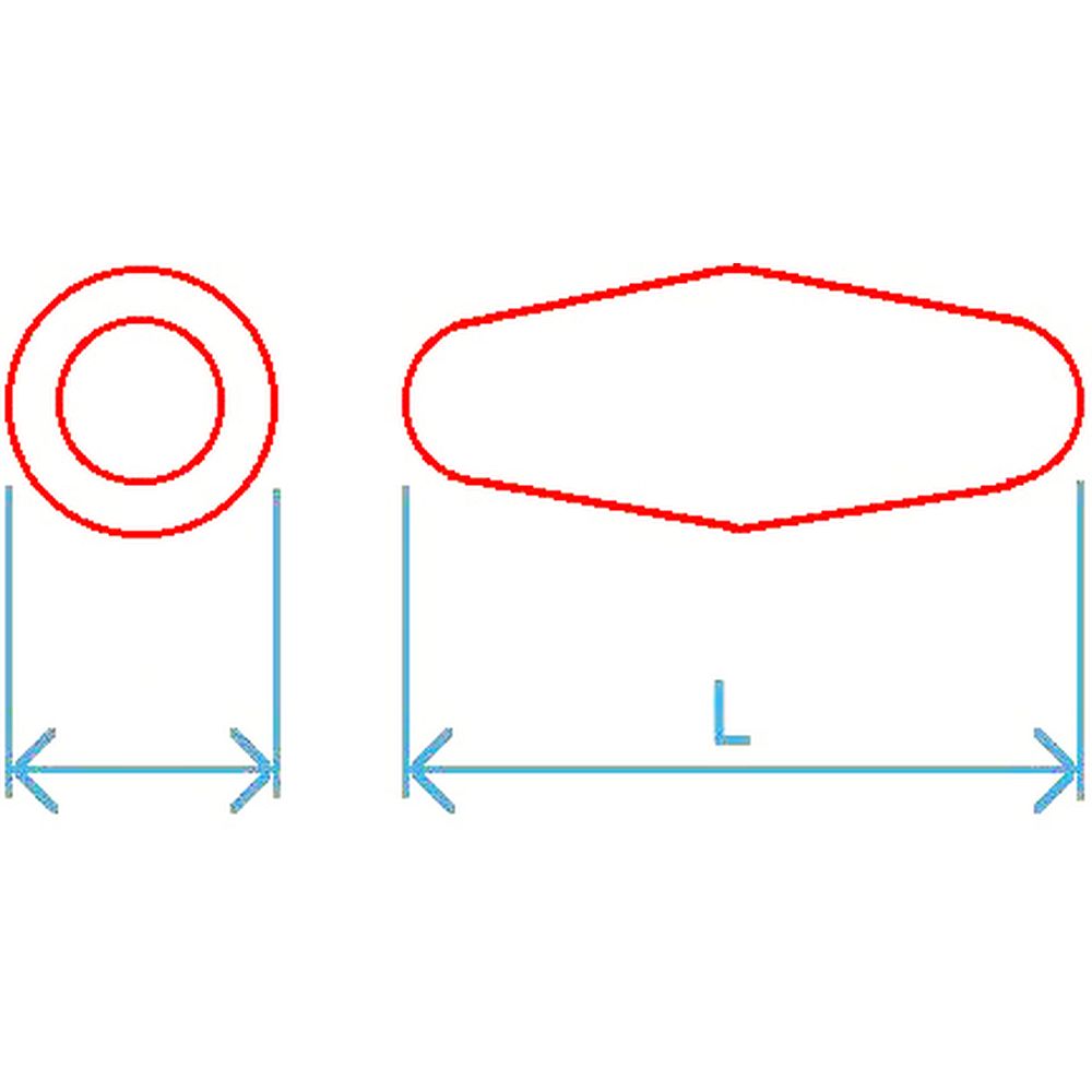 Barreaux PTFE cylindro-ovoïdes