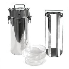 Boîtes cylindriques en acier inox