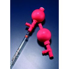 Poire à pipeter universelle rouge pour pipette Ø 35 à 10 mm