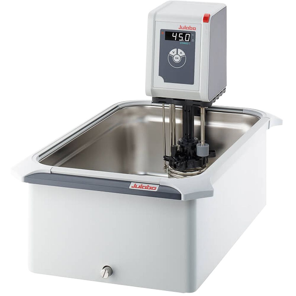 Bain thermostaté +20 à  +100°C cuve inox ouverte 19 litres