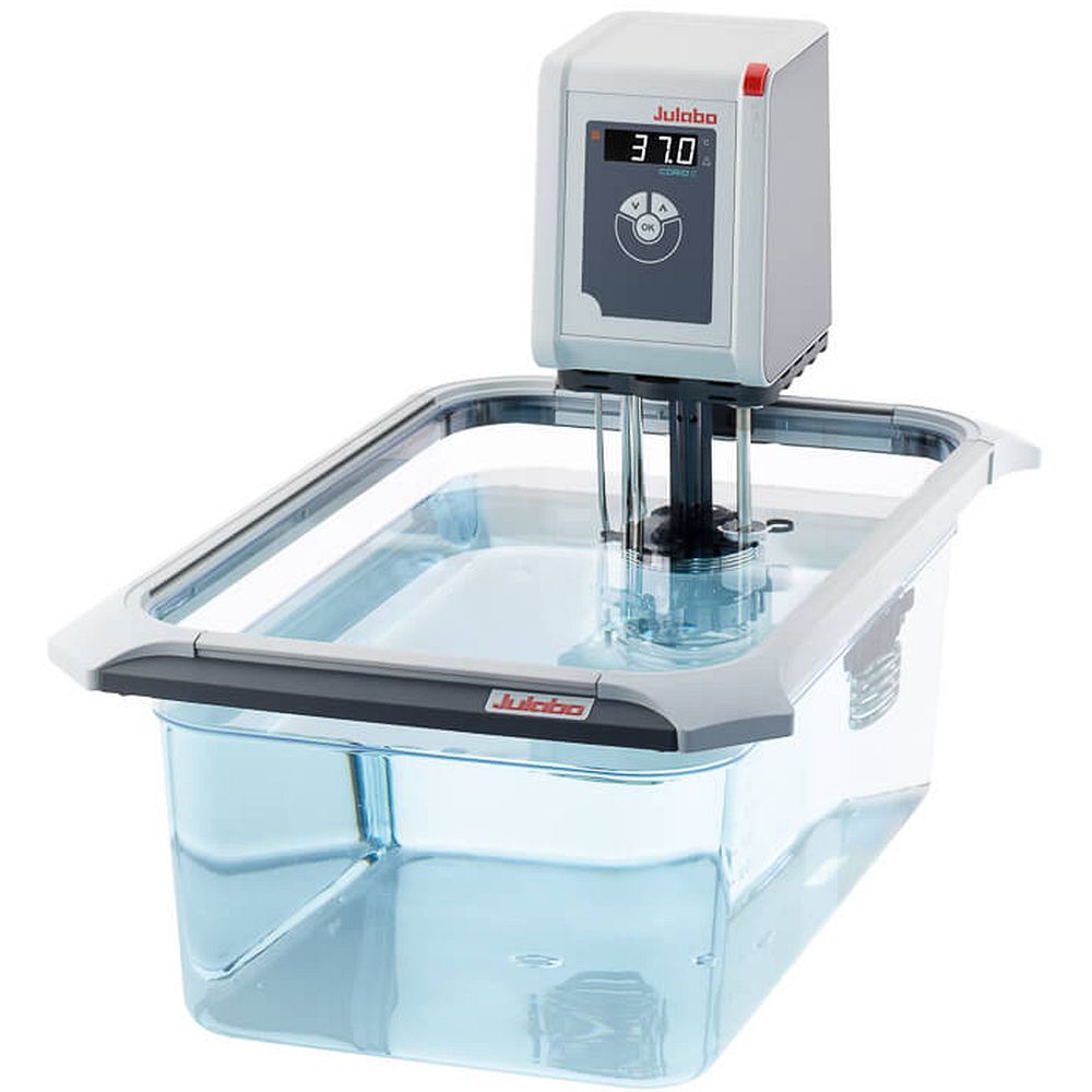 Bains thermostatés +20 à +100°C cuve polycarbonate ouverte