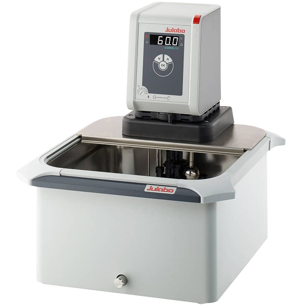 Bain thermostaté +20 à  +150°C cuve inox ouverte pompe refoulante 19 litres