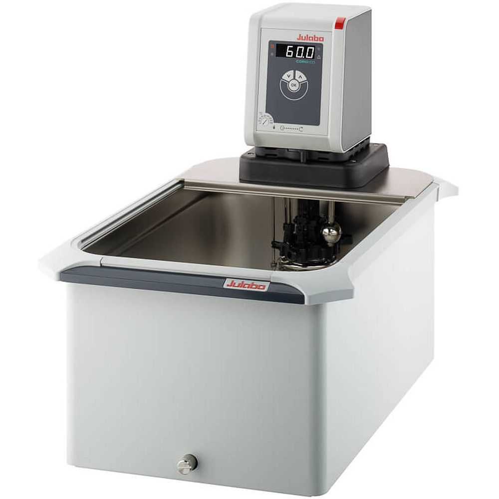 Bains thermostatés +20 à +150°C cuve inox ouverte pompe refoulante