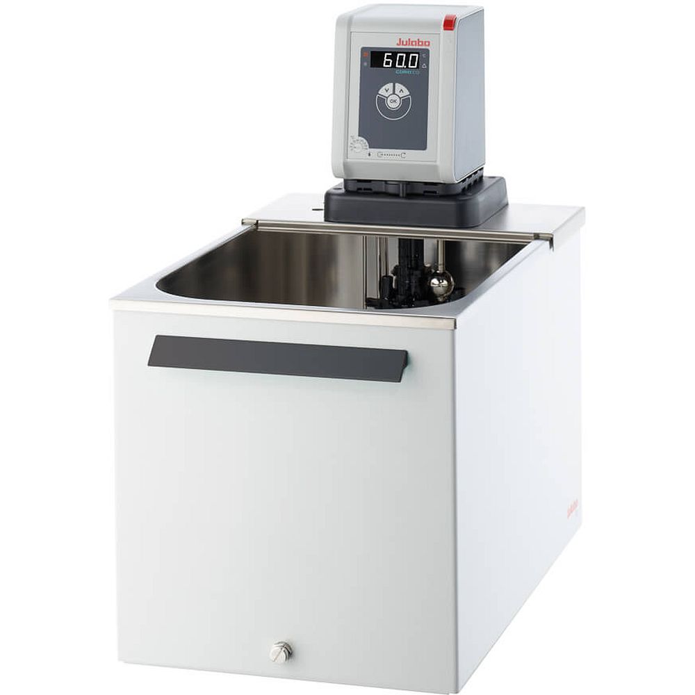 Bains thermostatés +20 à +150°C cuve inox ouverte pompe refoulante