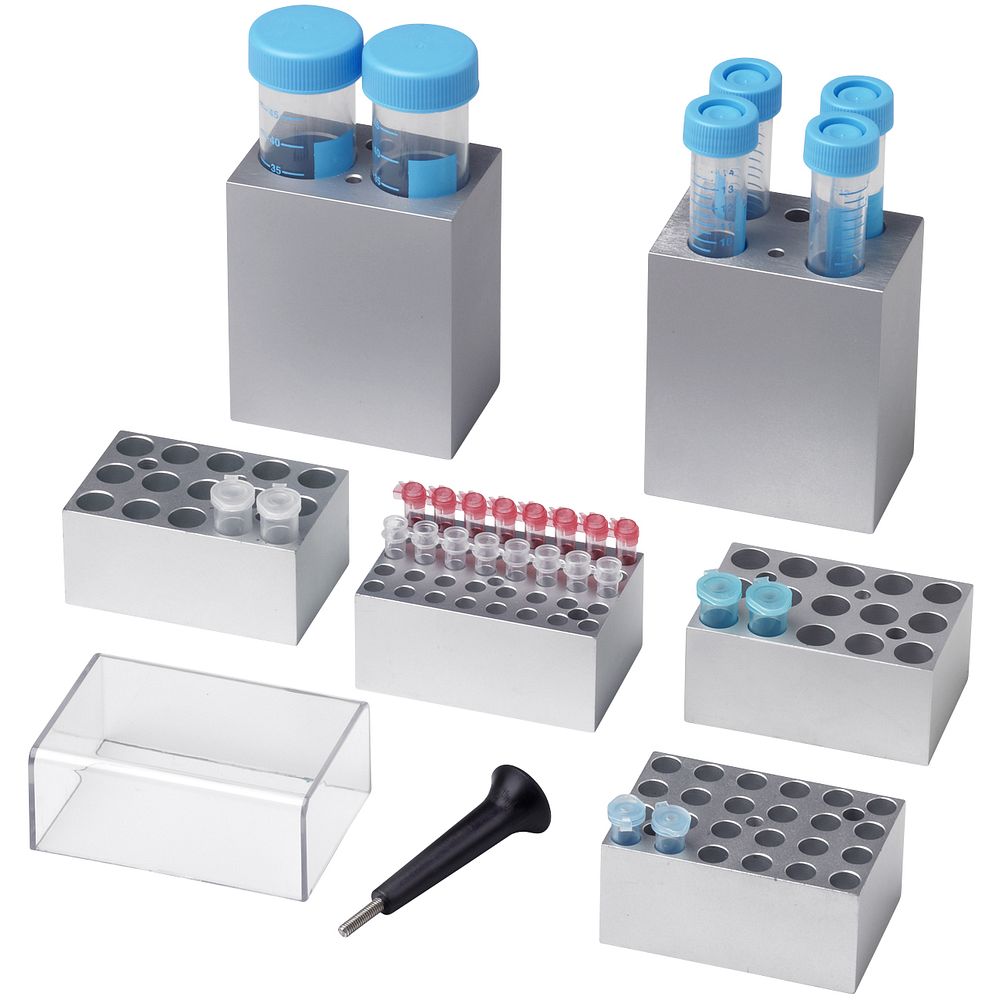 Mini thermobloc à sec +25 à +100°C tubes de 0,2 à 50&nbspml