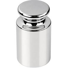 Poids idividuel, classe E2,  forme bouton en inox poli