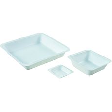 Nacelles de pesée carrées en polystyrène