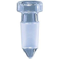 Bouchons creux en verre borosilicaté fond pointu