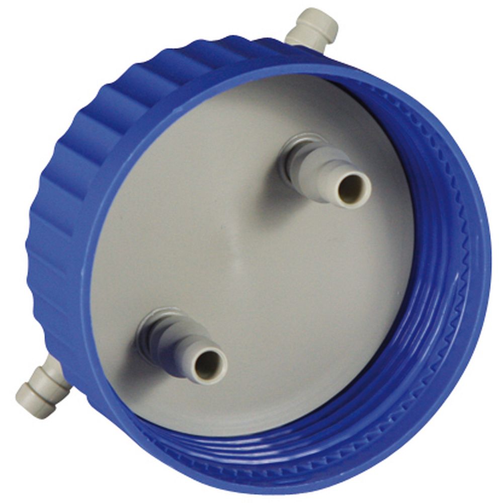 Bouchons distributeurs coudés cannelés GLS80, en PP