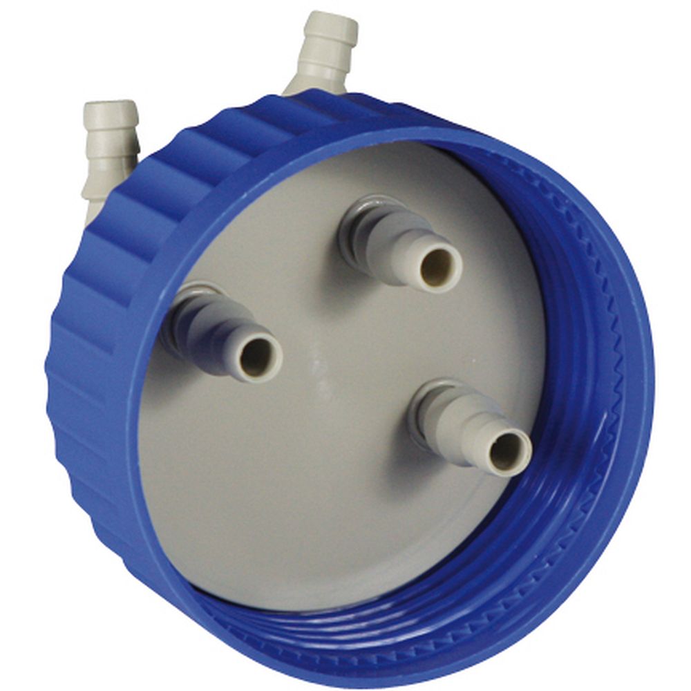 Bouchons distributeurs coudés cannelés GLS80, en PP