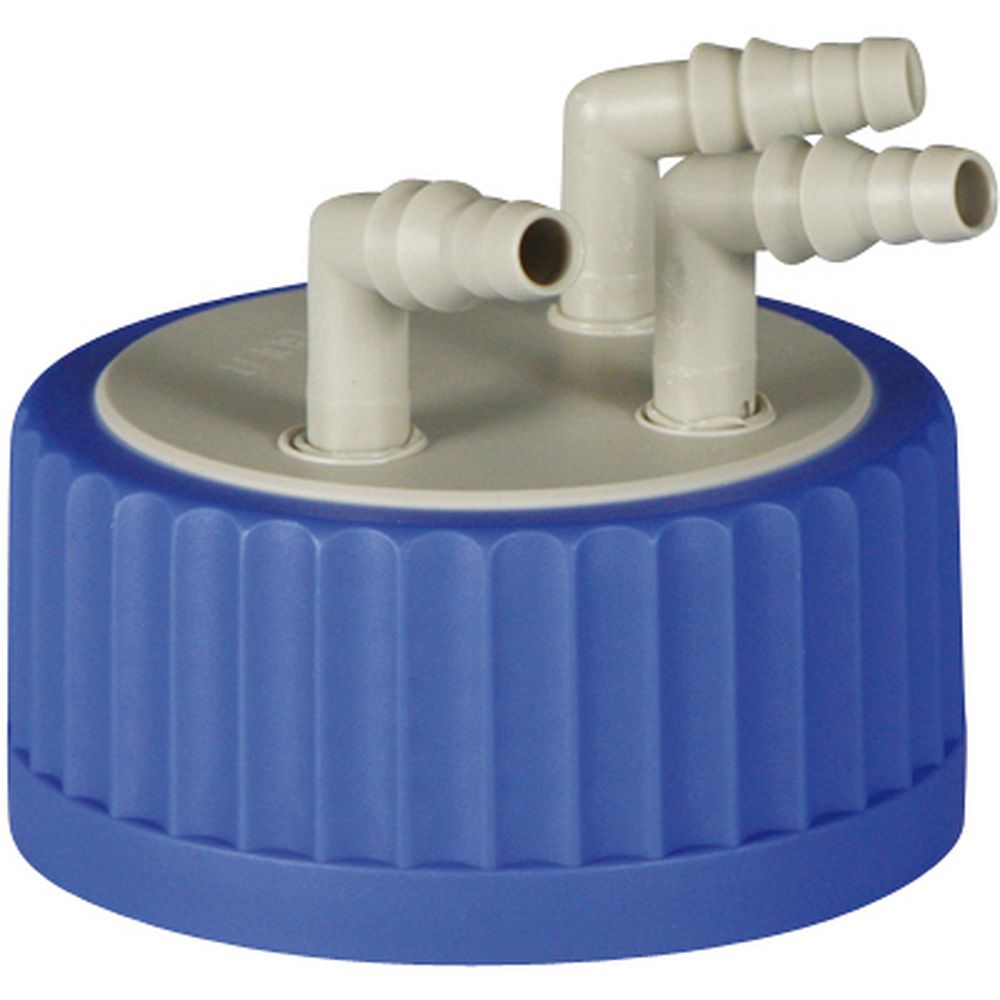 Bouchons distributeurs coudés cannelés GLS80, en PP