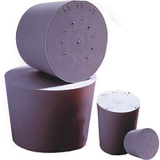 Bouchons Caoutchouc gris avec 2 perforations