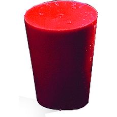 Bouchons Caoutchouc rouge avec 2 perforations