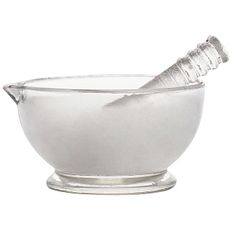 Mortiers et pilons en verre borosilicaté 3.3 