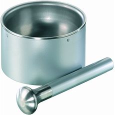 Mortier en acier inox