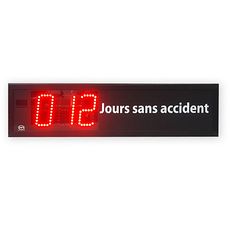Afficheur intérieur et extérieur LED compteur de jours sans accident de travail