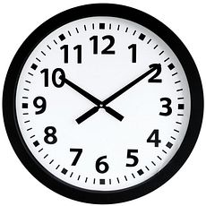 Horloge Ø 600 mm en ABS noir