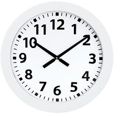 Horloge Ø 600 mm en ABS blanc