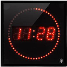 Horloge LED avec secondes déroulantes radio pilotée